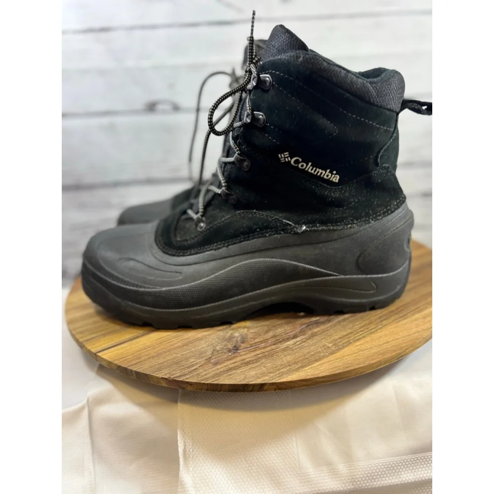Men's Columbia Black Snow Boots US 14